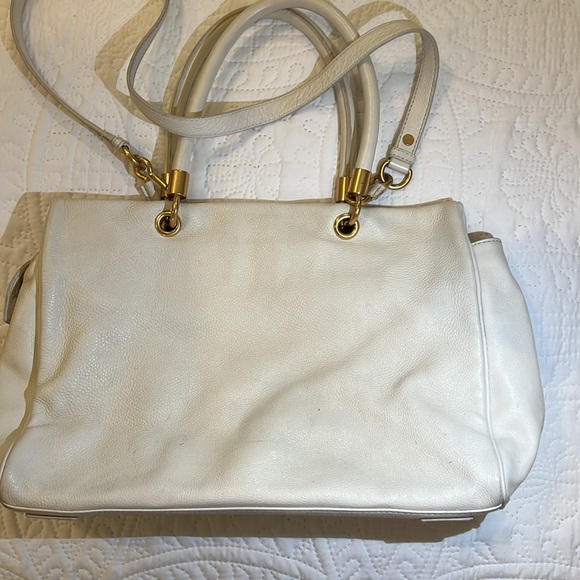 Marc By Marc Jacobs White/Bone Leather Tote - Picture 4 of 11
